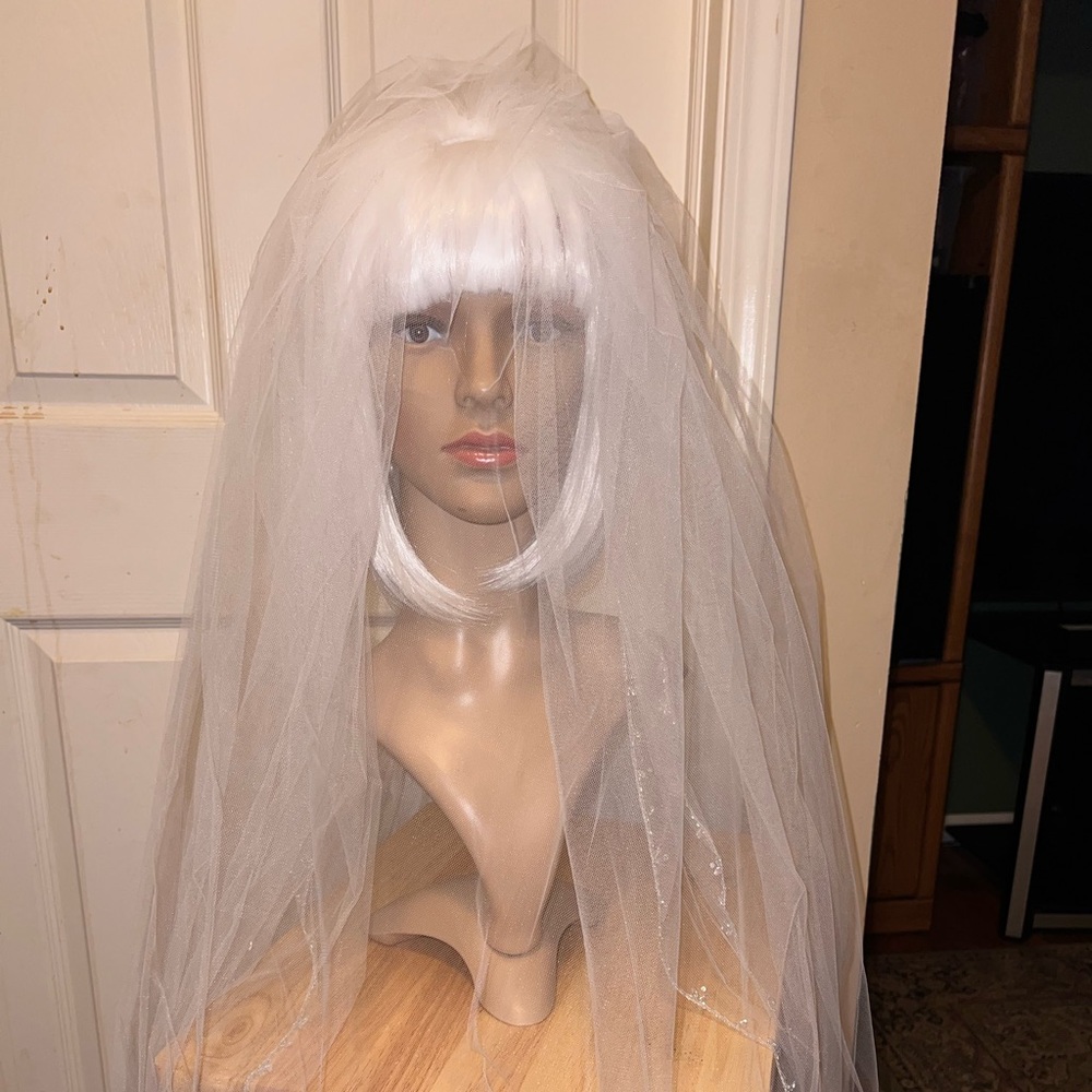 Elegant White Bridal Veil
